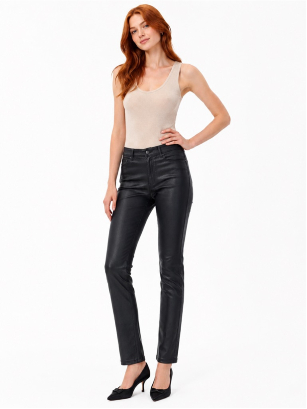 J.Jill Black Coated Denim Slim Ankle Jeans Size 10 NWT
